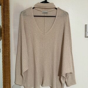 Urban Outfitters Cream V-Neck Sweater